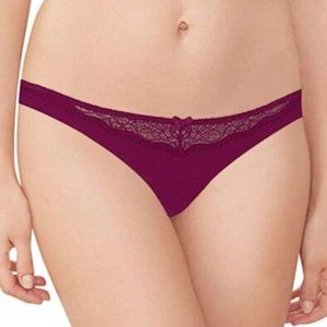 Maidenform Galactic Red Comfort Devotion Lace Trim Thong 40149 L 7